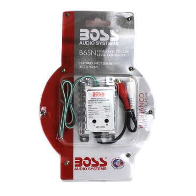 Boss B65N High Level to Low Level Converter + Soundstorm 8-Gauge Amp Wiring Kit
