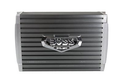 Boss AR1500M 1500W MONO Car Amplifier + Remote + 2.2 Farad Capacitor + Amp Kit