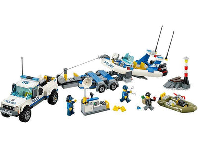 LEGO® CITY® Police Patrol w/ Two Floating Dinghys, Truck and Trailer | 60045