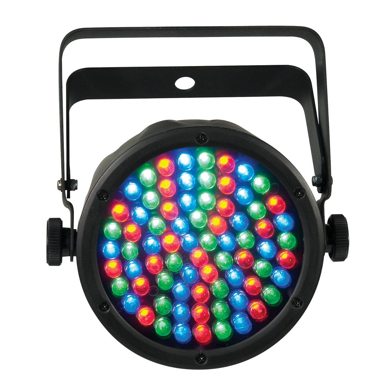 Chauvet DJ SlimPar 38 LED RGB 4 Lights + Travel Bag + 10' DMX Cables + C-Clamps