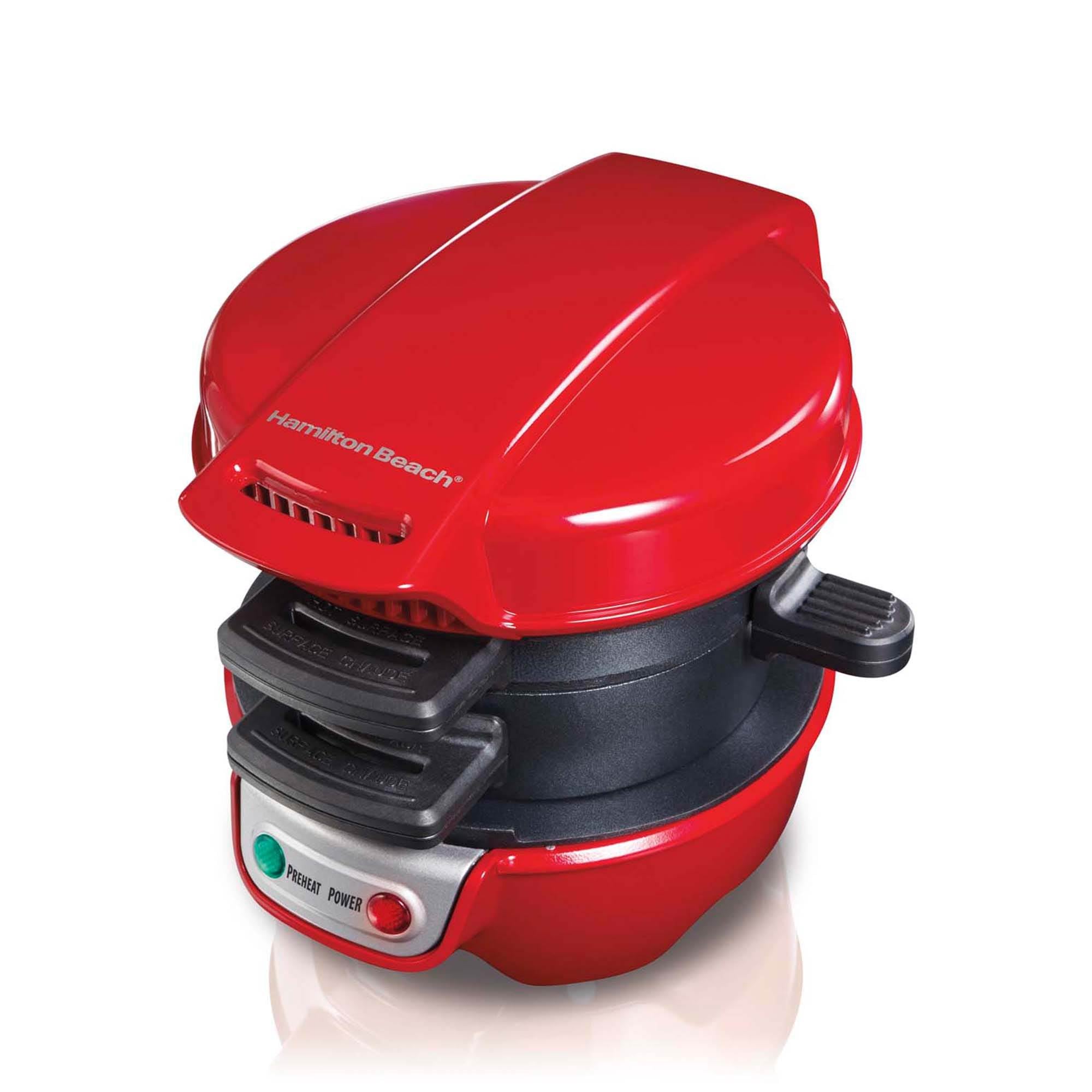 Hamilton Beach 25476 Breakfast Sandwich Maker Kitchen Counter Press (Open Box)