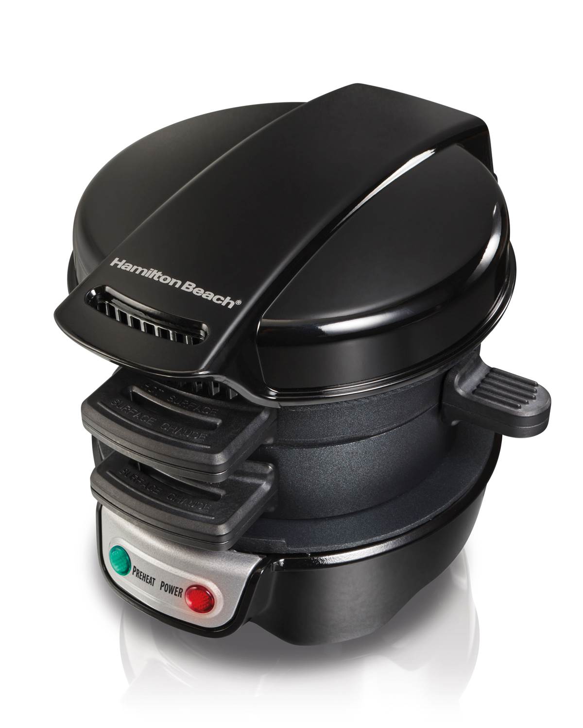 Hamilton Beach Breakfast Sandwich Maker Kitchen Counter Top Press (Open Box)