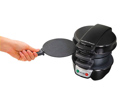 Hamilton Beach Breakfast Sandwich Maker Kitchen Counter Top Press (Open Box)