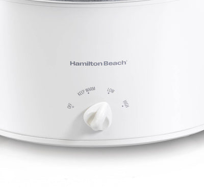 New Hamilton Beach 33181 8-Quart Oval CounterTop Slow Cooker Crock Pot w/Recipes