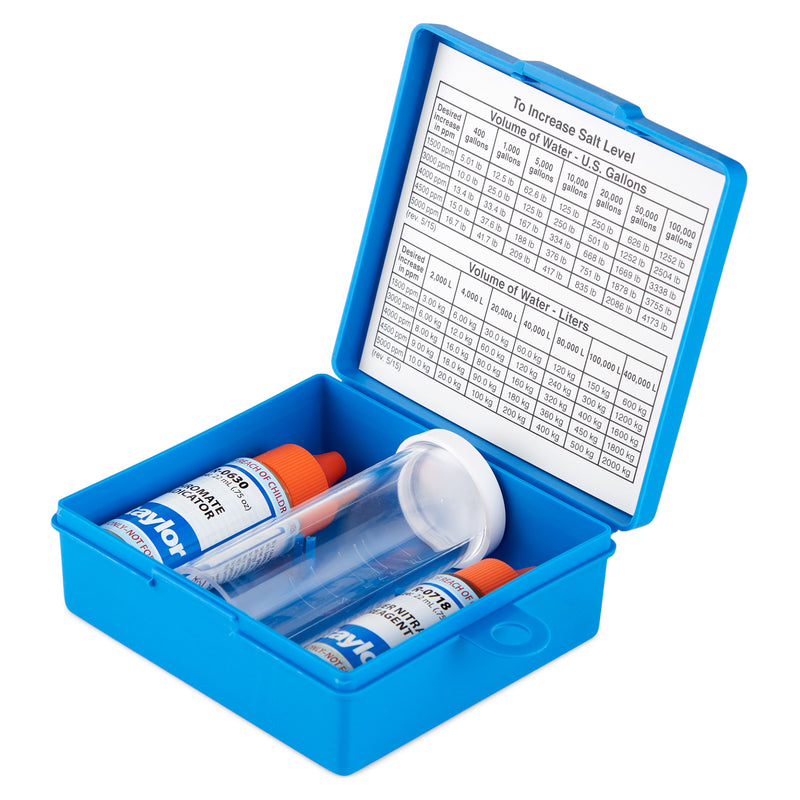Taylor Liquid Pool/Spa Sodium Chloride Salt Water Drop Test Kit (Open Box)