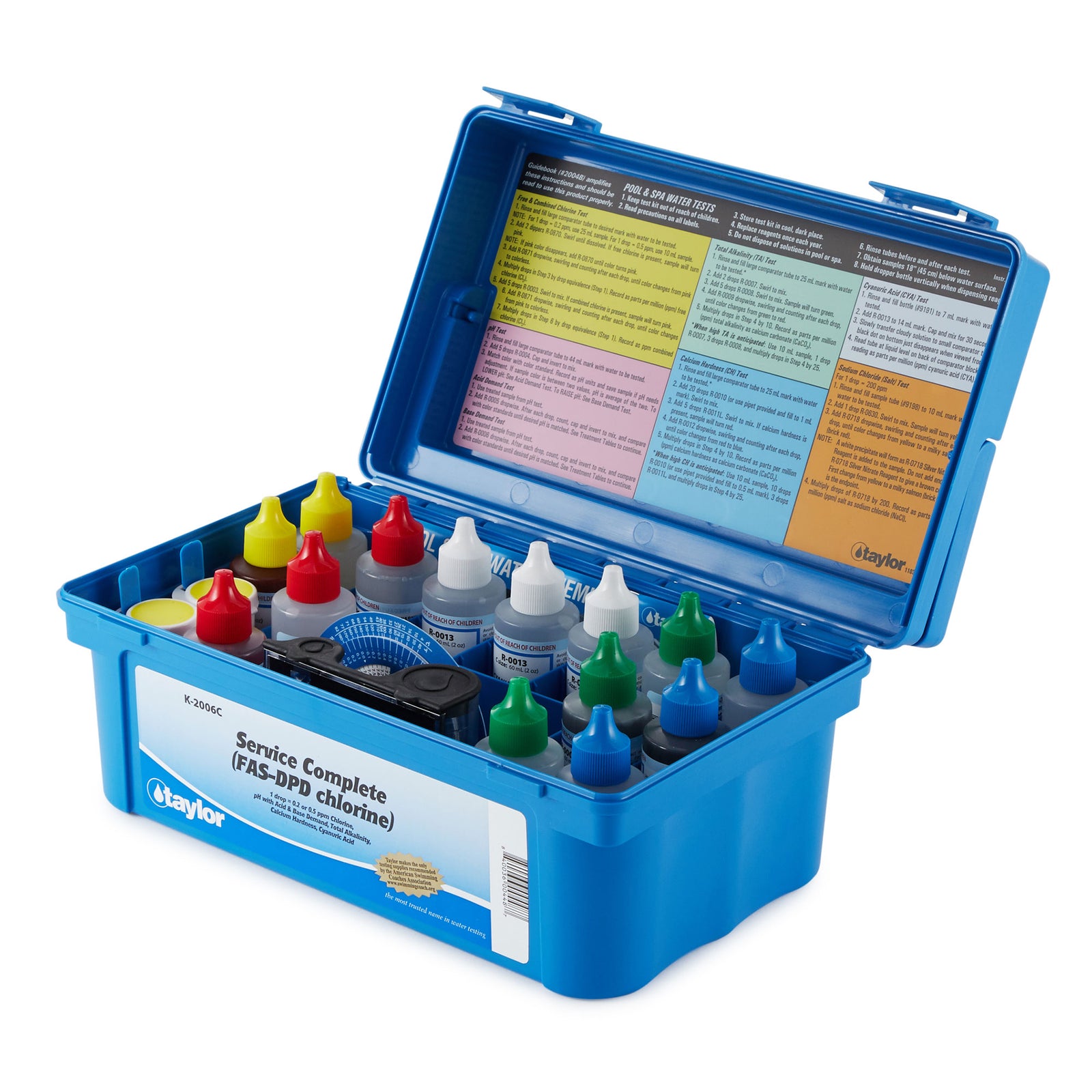Taylor K-2006C Service Complete Swimming Pool Spa FAS-DPD Chlorine Test Kit - VMInnovations