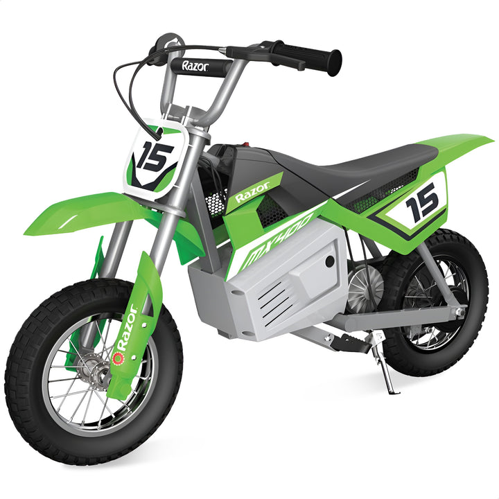 Razor MX400 Dirt Rocket 24V Electric Toy Motocross Motorcycle Dirt Bike, Green