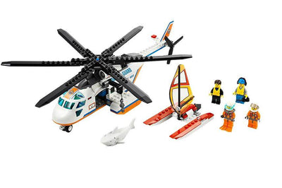 LEGO® CITY® Coast Guard Patrol Helicopter with Minifigures & Catamaran | 60013