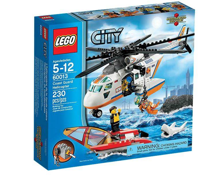 LEGO® CITY® Coast Guard Patrol Helicopter with Minifigures & Catamaran | 60013