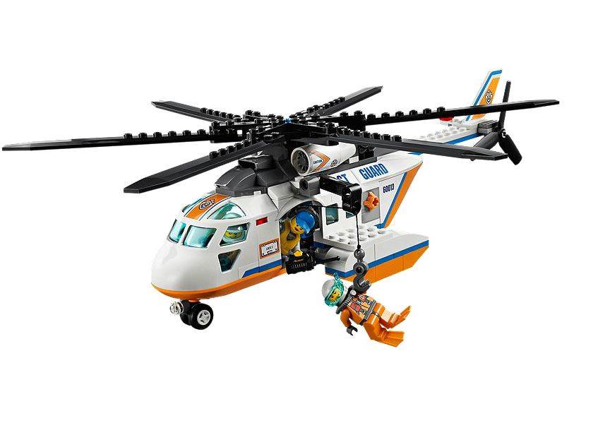 LEGO® CITY® Coast Guard Patrol Helicopter with Minifigures & Catamaran | 60013