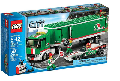 LEGO® CITY® Grand Prix Truck with Formula Race Car and Pit Crew | 60025
