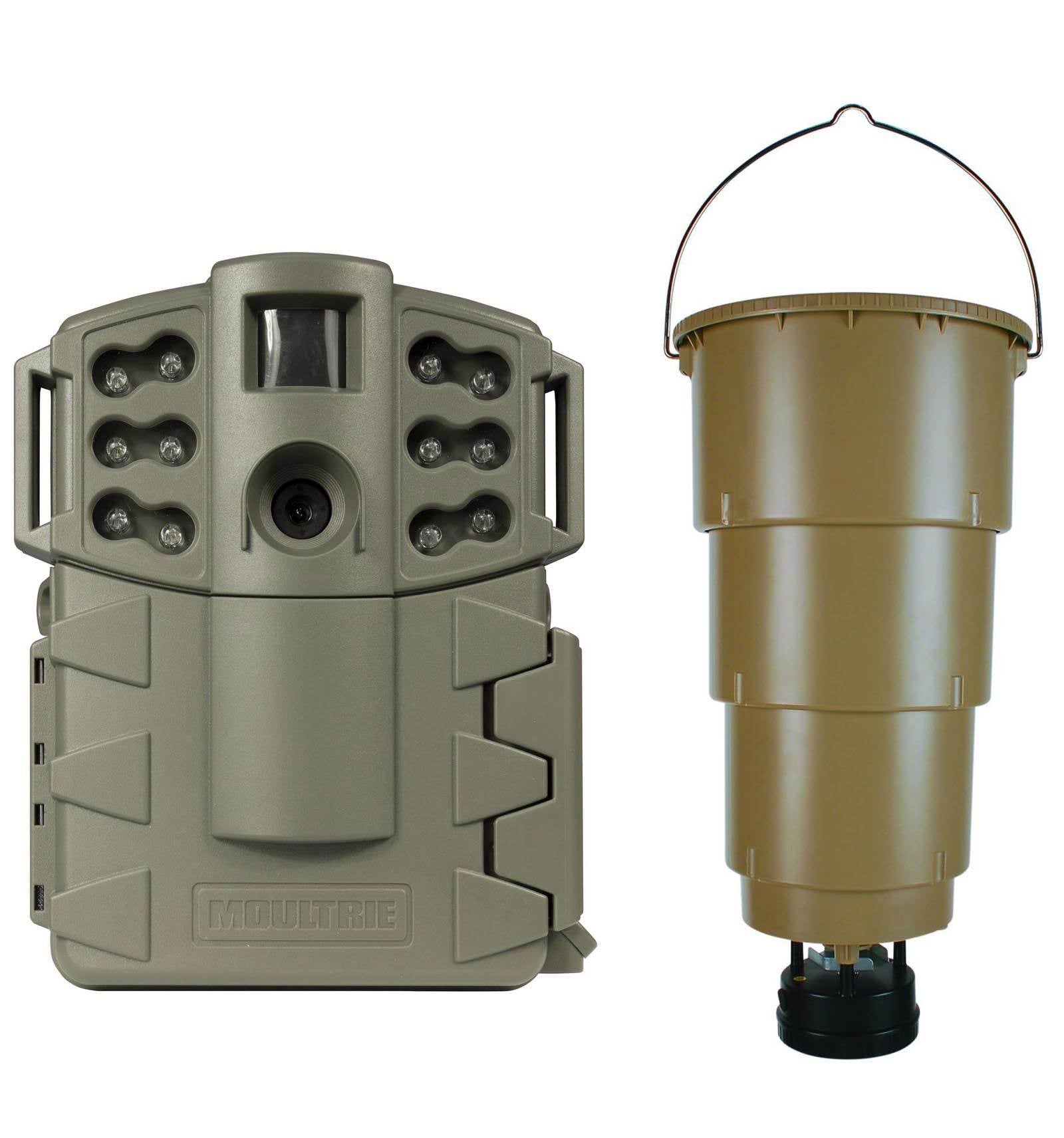 MOULTRIE Game Spy A-5 Gen2 Low Glow 5MP Trail Game Camera + 5 Gal Deer Feeder
