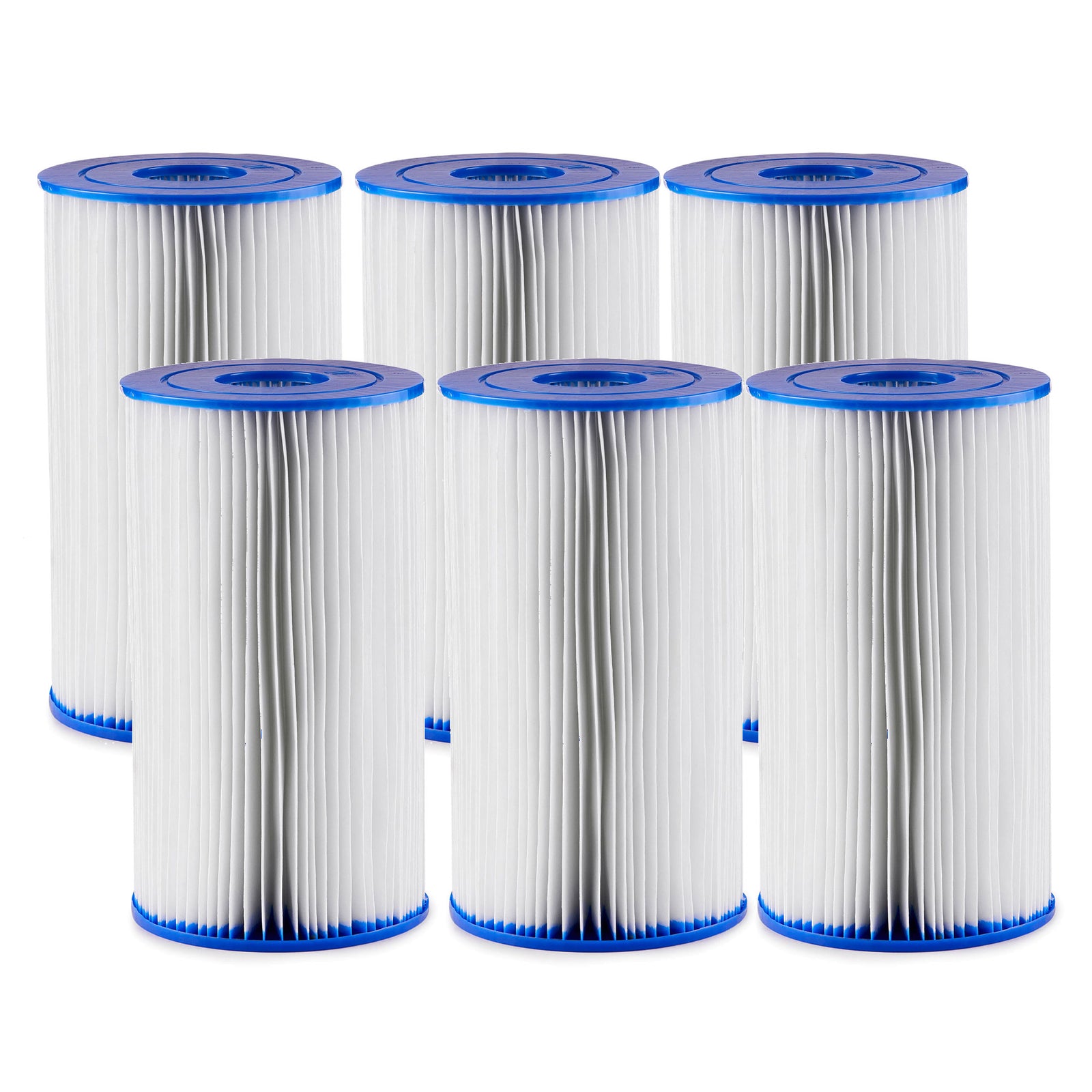 Bestway 58095E Type IV/Type B Pool Filter Pump Replacement Cartridge (6 Pack) - VMInnovations