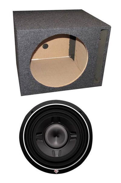 Rockford Fosgate P3SD2-10 10" 600 Watt Car Shallow Subwoofer + Vented Sub Box