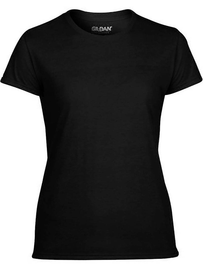 Gildan Missy Fit Womens Small Adult Short Sleeve T-Shirt, Black (6 Pack)