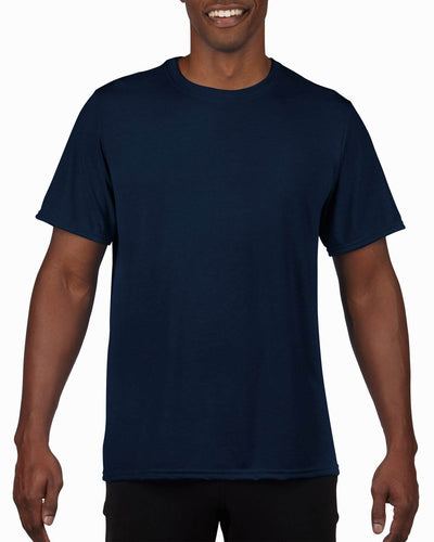Gildan Classic Fit Mens Small Adult Short Sleeve T-Shirt, Navy Blue (12 Pack)