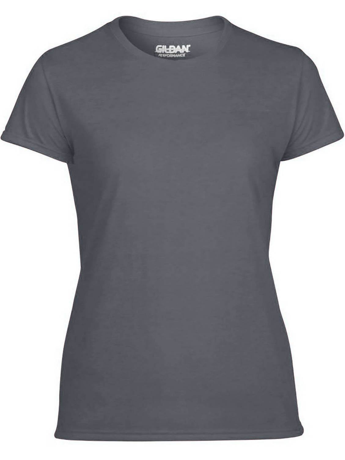 Gildan Missy Fit Womens Large Adult Short Sleeve T-Shirt, Charcoal (12 Pack) - VMInnovations