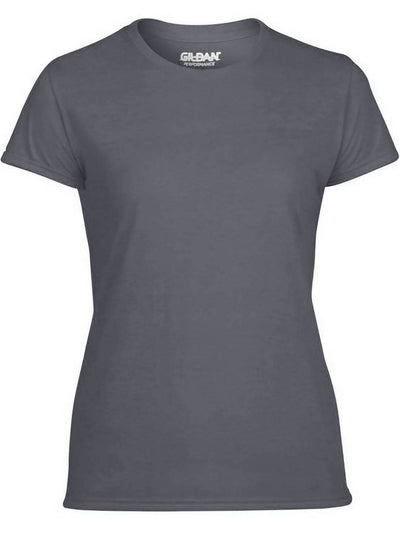 Gildan Missy Fit Womens Large Adult Short Sleeve T-Shirt, Charcoal (12 Pack) - VMInnovations