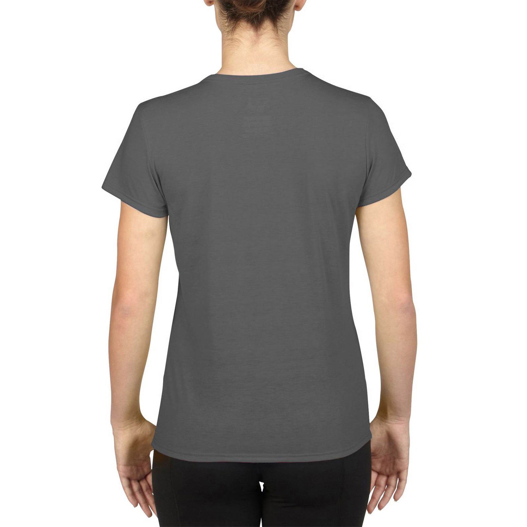 Gildan Missy Fit Womens X-Small Adult Short Sleeve T-Shirt, Charcoal (6 Pack) - VMInnovations