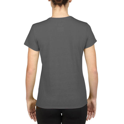Gildan Missy Fit Womens X-Small Adult Short Sleeve T-Shirt, Charcoal (4 Pack) - VMInnovations
