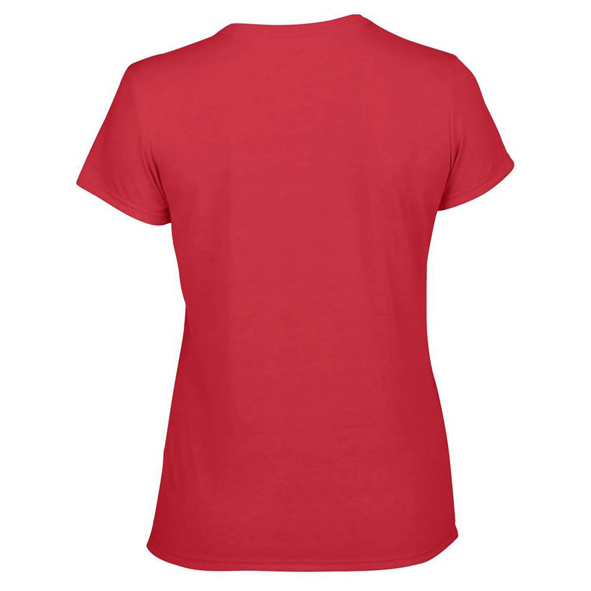 Gildan Missy Fit Womens XS Adult Performance Short Sleeve T-Shirt, Red (4 Pack)