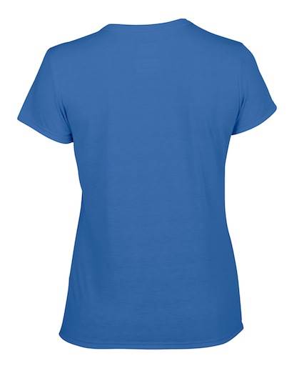 12) Gildan Missy Fit Womens Small S Adult Performance Short Sleeve T-Shirts Blue