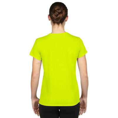 Gildan Missy Fit Womens Small Adult Short Sleeve T-Shirt, Yellow (6 Pack)
