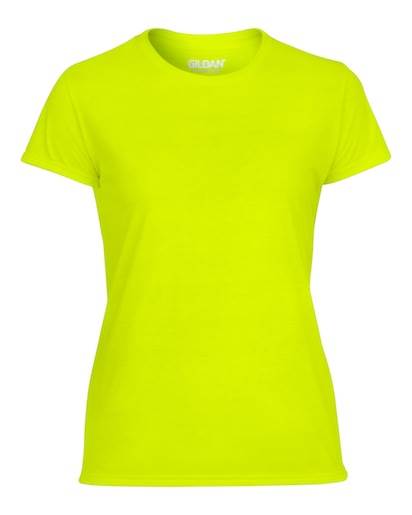 12 Gildan Missy Fit Womens Small S Adult Performance Short Sleeve T-Shirt Yellow