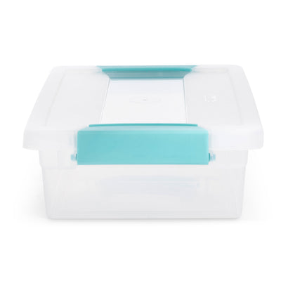 Sterilite Large Clip Storage Box, 12 Pack, and Small Clip Storage Box, 6 Pack