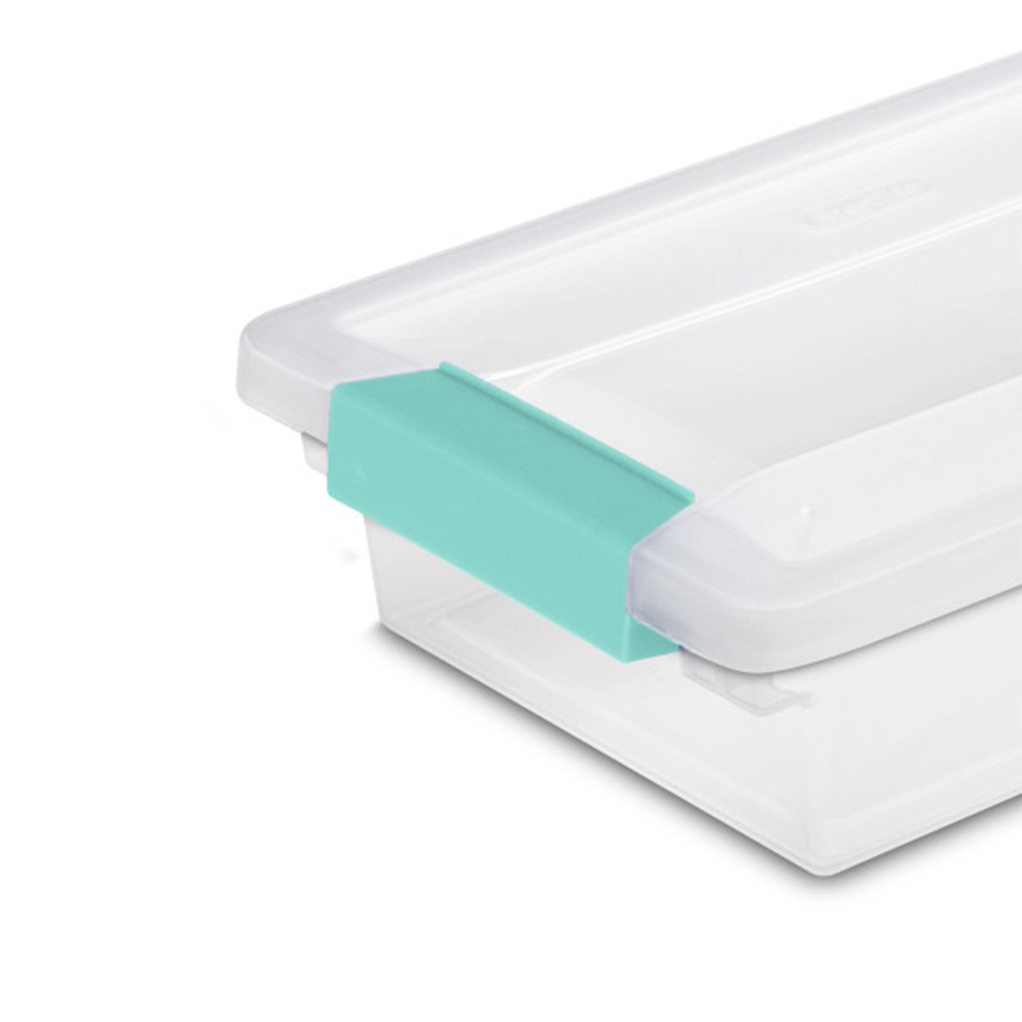 Sterilite Small File Clip Box Clear Storage Tote Container (Open Box)