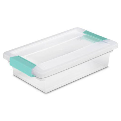 Sterilite Large Clip Storage Box, 12 Pack, and Small Clip Storage Box, 6 Pack