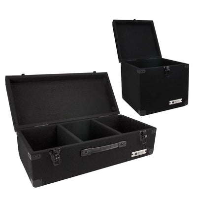 Odyssey C45200 200 45 RPM + CLP090E 90 LP Vinyl Records Carpeted Storage Cases