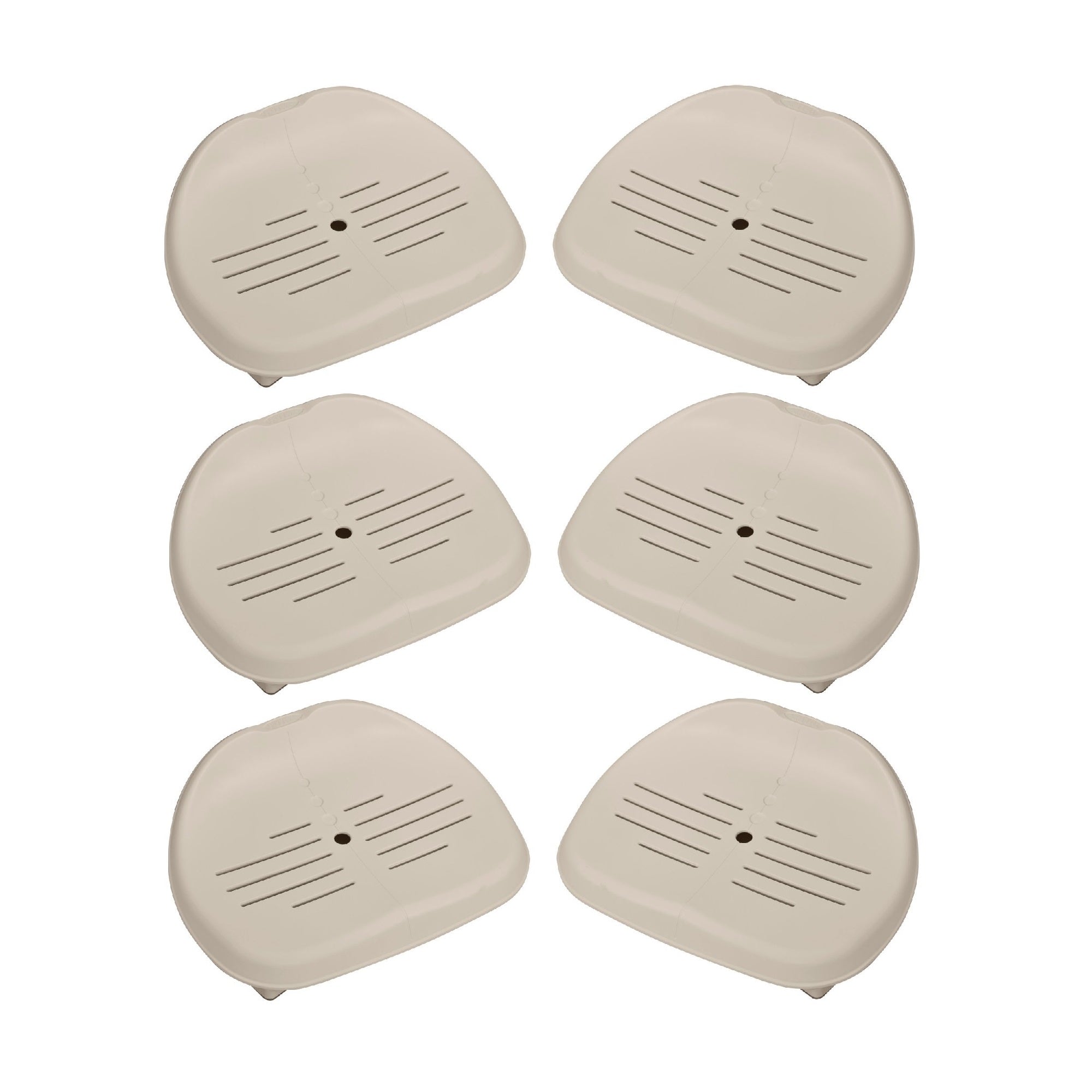 Intex PureSpa Inflatable Slip Resistant Removable Seat Spa Accessory (6 Pack)