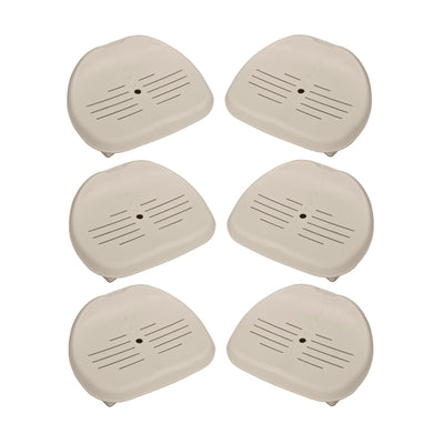 Intex PureSpa Inflatable Slip Resistant Removable Seat Spa Accessory (6 Pack)