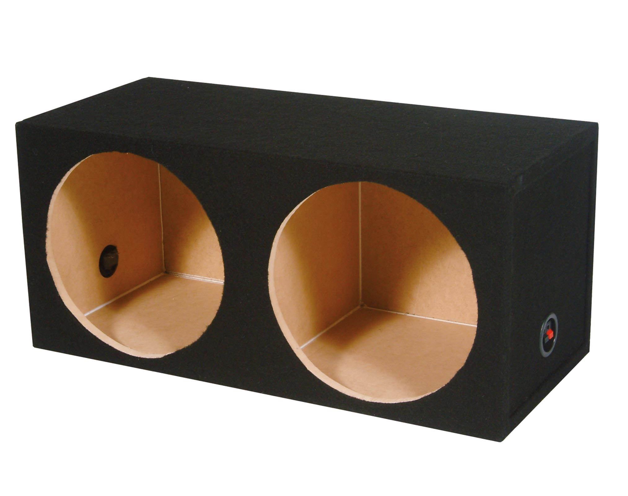 Q-POWER 15" Dual Sealed Car Audio Subwoofer Sub Box Enclosure - Open Box