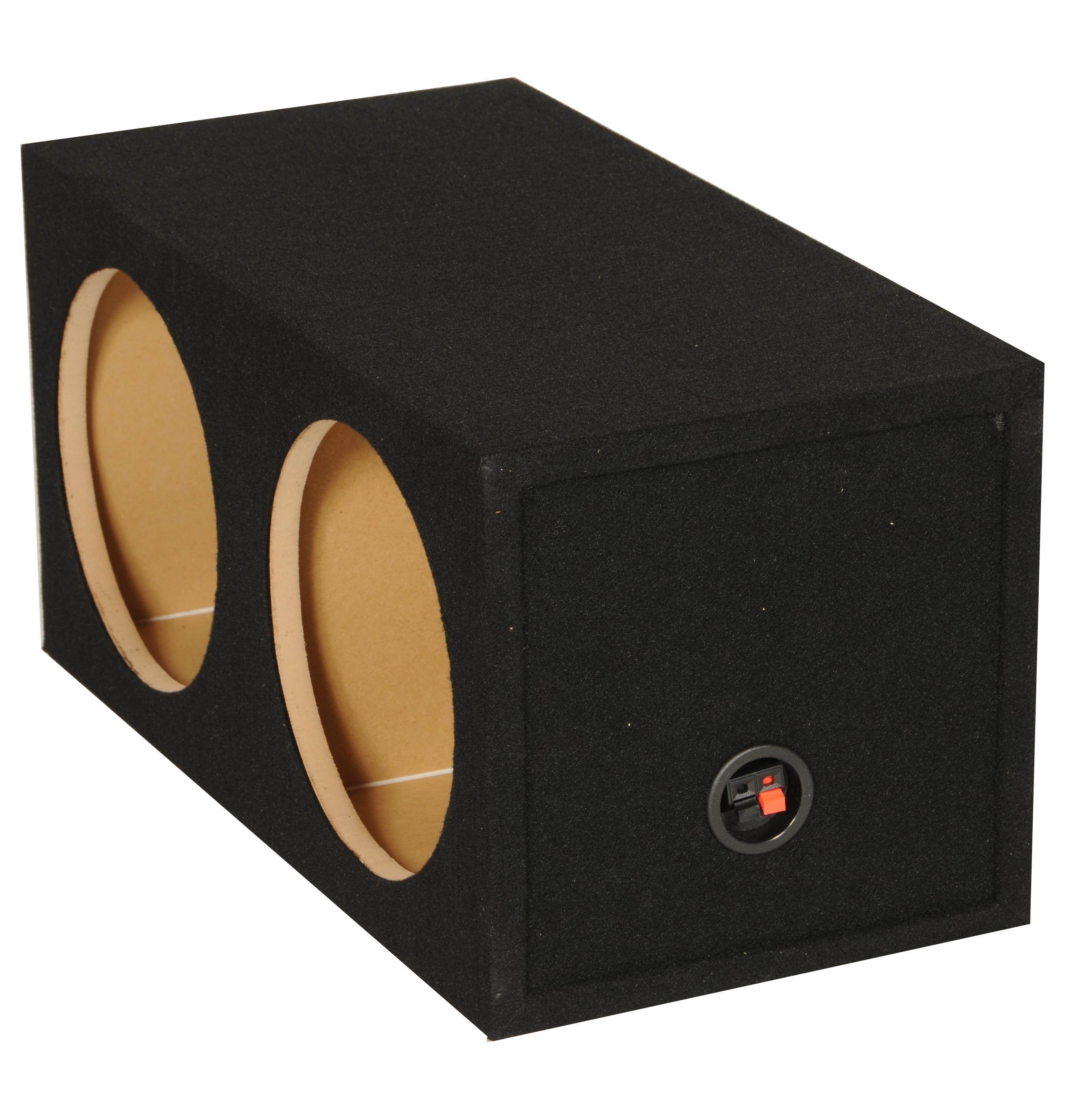 Q-POWER 15" Dual Sealed Car Audio Subwoofer Sub Box Enclosure - Open Box