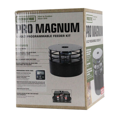 Moultrie 30 Gal Pro Magnum 360° Hanging Metal Barrel Deer Game Feeder w/ Timer