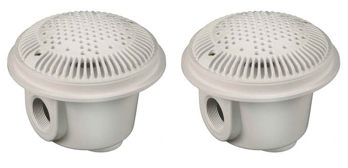 Hayward Swimming 1.5" Pool Bottom Main Drain Suction Outlets 2 Pack (Open Box)