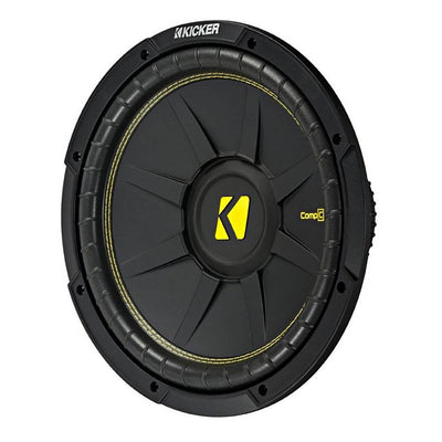 Kicker 44CWCS12 12" 600W 2-Ohm Subwoofer + AR1500M MONO 1500W Amplifier +Amp Kit