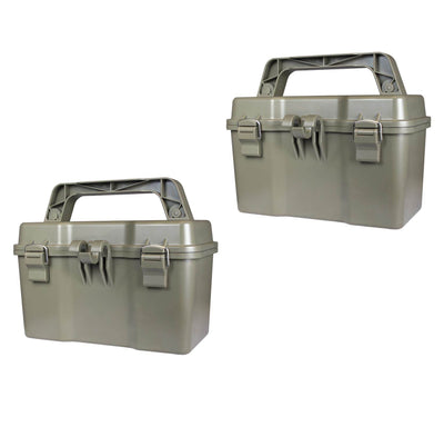 (2) MOULTRIE Game Camera Rechargeable 12V Battery Boxes w/ Charger | MCA-12604