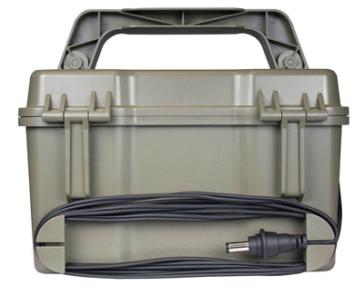 (2) MOULTRIE Game Camera Rechargeable 12V Battery Boxes w/ Charger | MCA-12604