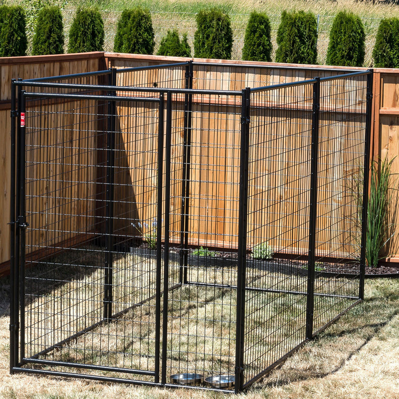 Lucky Dog Large Modular Welded Wire Box Indoor/Outdoor Kennel 10’x5’x6’ (2 Pack)
