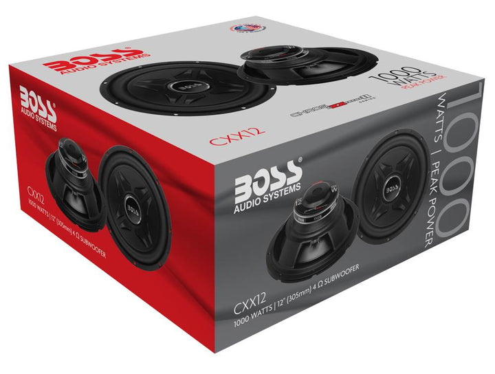 Boss Audio CXX12 Chaos Exxtreme 12" 1000 Watt Single Car Audio Subwoofer Speaker