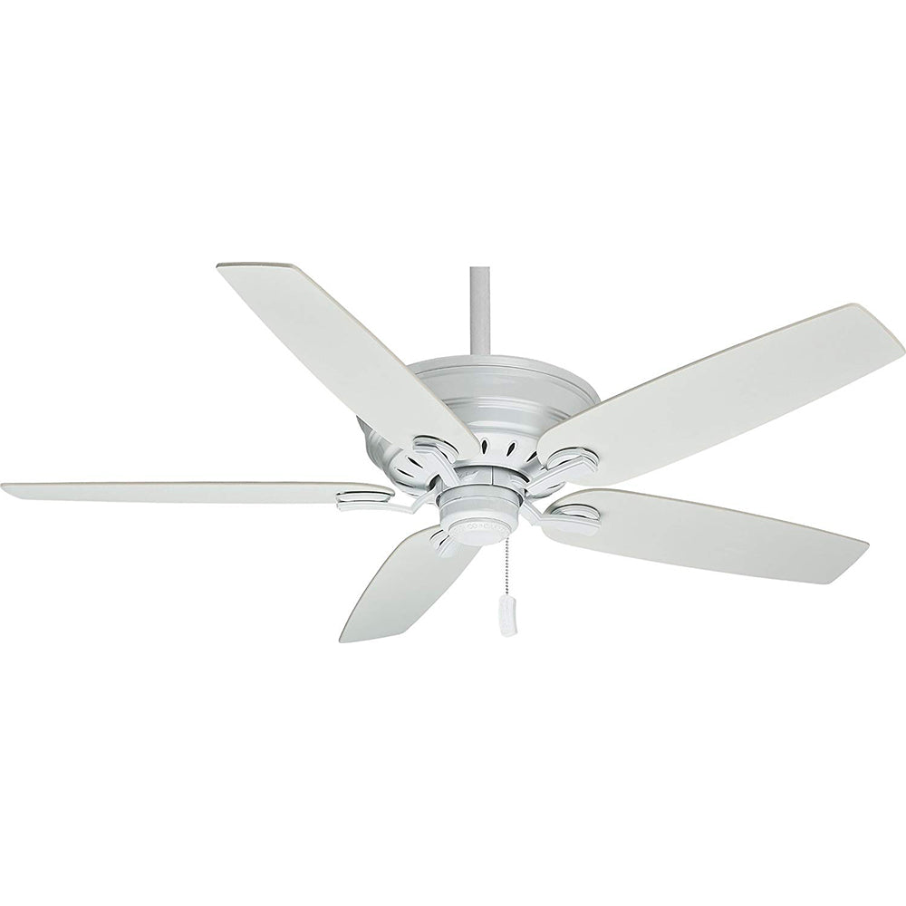 Casablanca Adelaide 54 Inch Contemporary White Ceiling Fan Motor Only (Open Box)