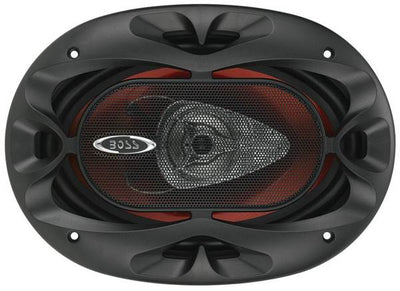 2) Boss CH6520 6.5" 250W + 2) 6x9" 350W 2-Way Car Speakers+ 2400W 4-Ch Amplifier