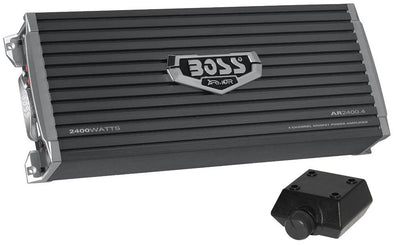 2) Boss CH6520 6.5" 250W + 2) 6x9" 350W 2-Way Car Speakers+ 2400W 4-Ch Amplifier
