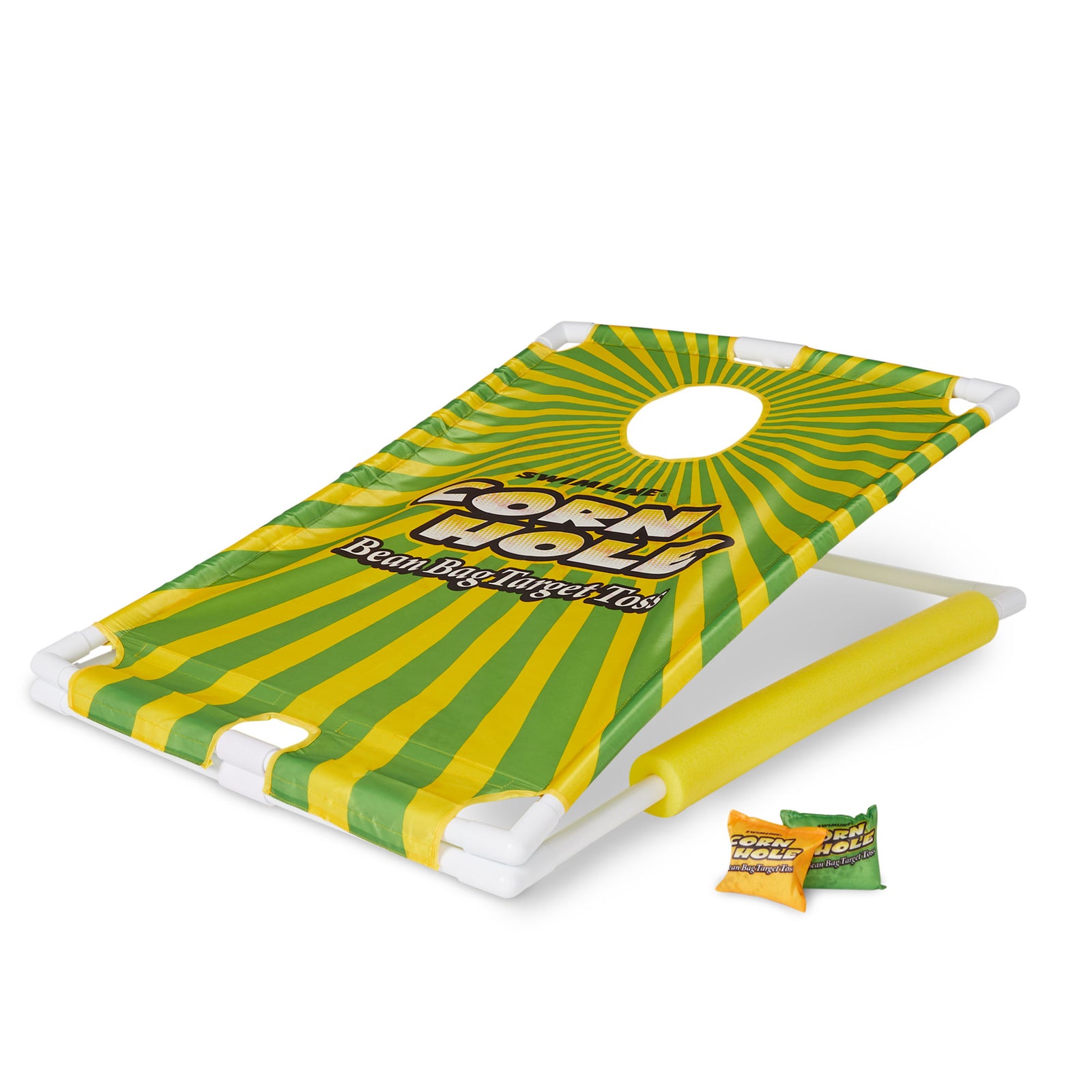 Swimline 91690 Swimming Pool Fun Floating Cornhole Bean Bags Toss Target Game - VMInnovations