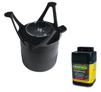 MOULTRIE FEEDERS MFH-EPK 360° Econo Plus Game Deer Feeder Kit w/ 6 Volt Battery