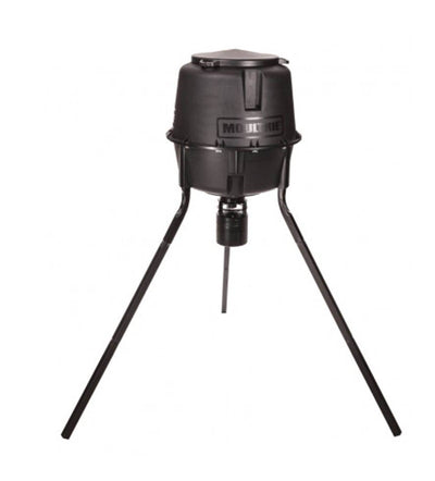 NEW MOULTRIE 30 Gallon Classic 360° Photocell Tripod Deer Feeder w/6V Battery