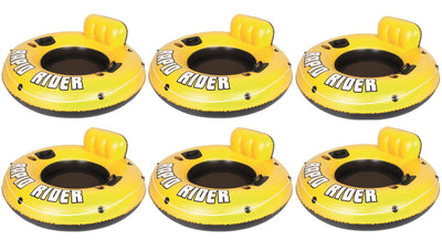 Bestway Rapid Rider 53" Raft Tubes With Handles/Cup Holders, 6-Pack | 43116E